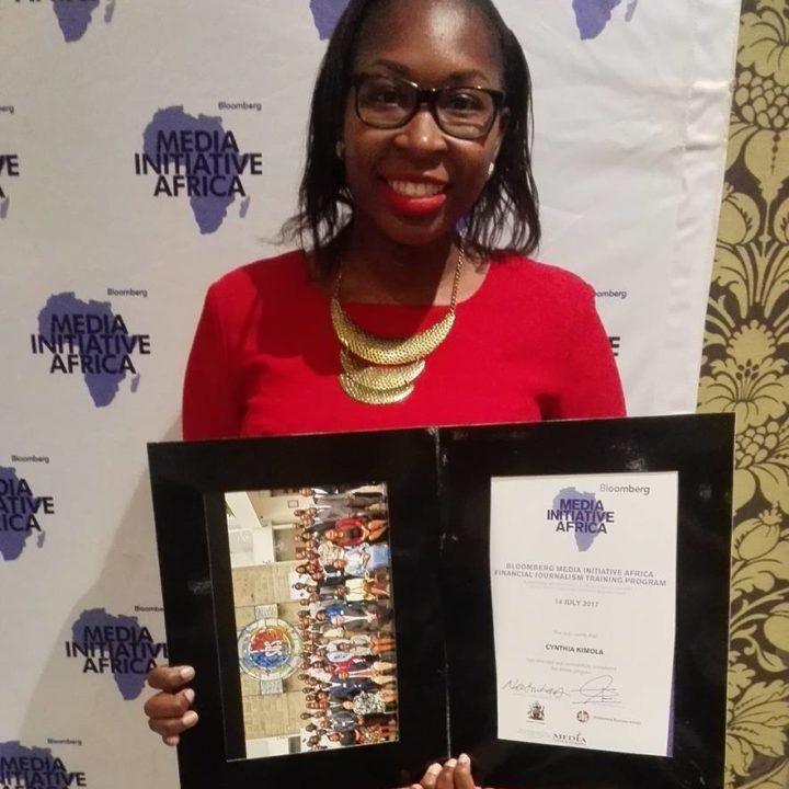 During the Bloomberg Media Initiative Africa graduation ceremony | Cynthia Kimola